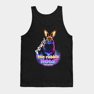 down the rabitt hole Tank Top